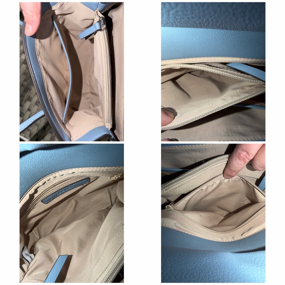 Nine West Light Blue Structured Top Handle Crossbody - Picture 4 of 14